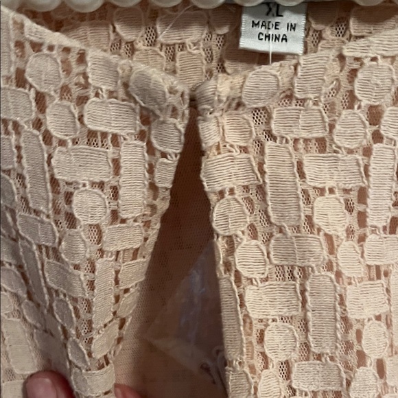 Joan Rivers Blush Textured Top with Ruffle Cuffs - Picture 7 of 11